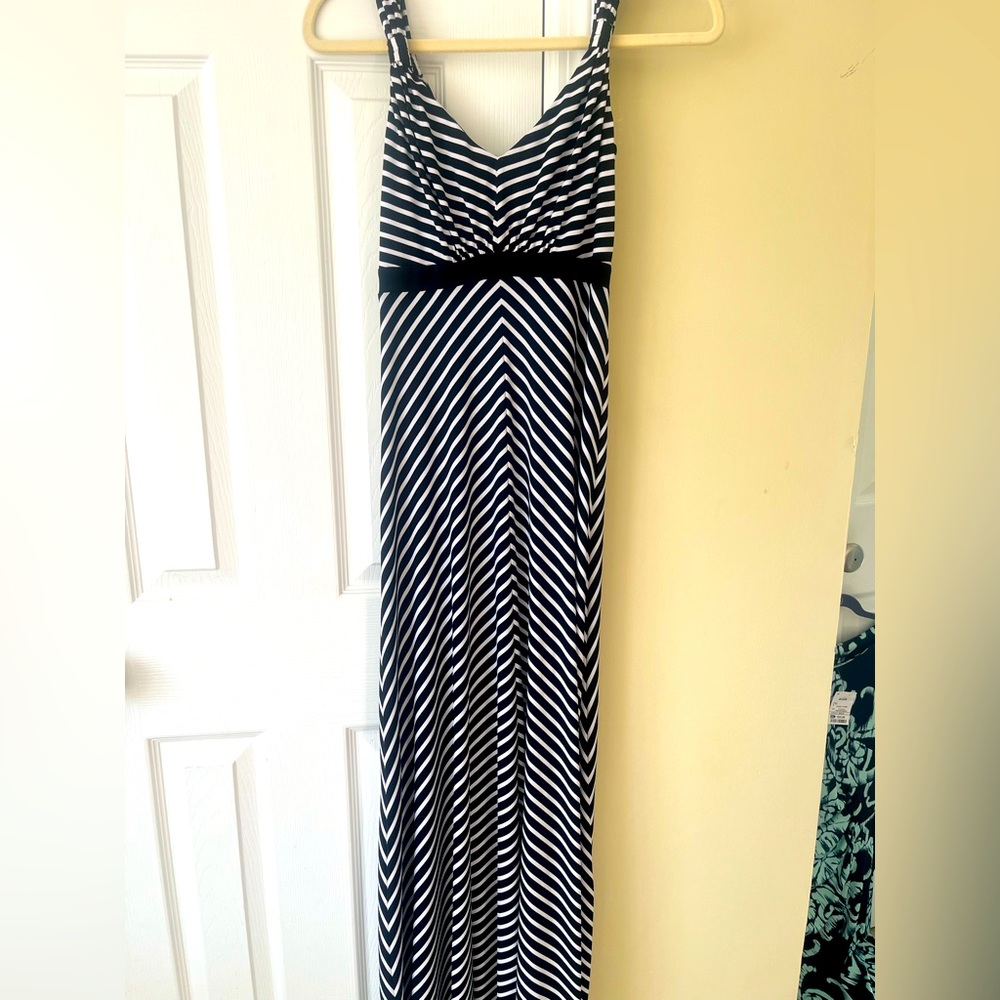 WHBM Black & White Maxi Dress